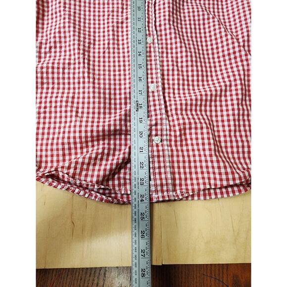 Tommy Hilfiger Shirt Boys XL (20) Red Check Button Up Short Sleeve - Picture 5 of 6